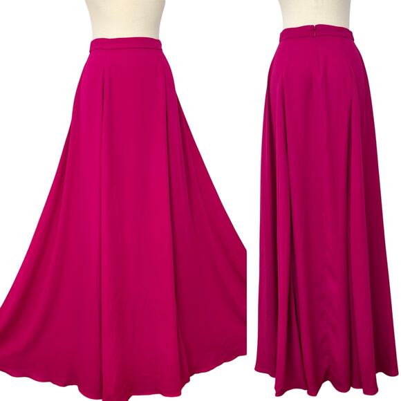 Fame and Partners x Free People Pink Maxi Skirt Flowy Size US 0 - Picture 1 of 12